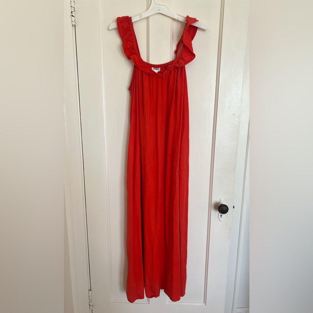 The Drop Orange Maxi Dress